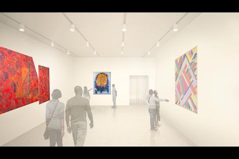 Adjaye Associates' Studio Museum, Harlem - second floor gallery